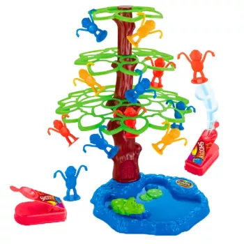 LEAN TOYS Jumping Monkeys Tree Lake Family Arcade Game