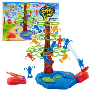 LEAN TOYS Jumping Monkeys Tree Lake Family Arcade Game