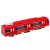LEAN TOYS Metro Train City Express su atsidarančiomis durimis, šviesomis ir garsu – raudonas