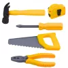 LEAN TOYS Įrankių rinkinys dėžutėje su baterijomis varomu atsuktuvu ir priedais, 23 vnt.