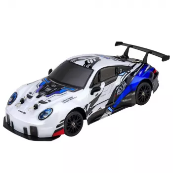 LEAN TOYS nuotoliniu valdymu driftinis automobilis RC su keičiamais ratukais 4WD mėlynas 1:24