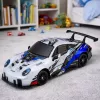 LEAN TOYS nuotoliniu valdymu driftinis automobilis RC su keičiamais ratukais 4WD mėlynas 1:24