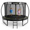 LEAN Sport Garden Trampoline with Inner Net Black and Green 305CM 10FT