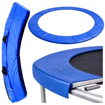 Lean Spring Pad for Trampoline Blue 244-252 cm 8 ft