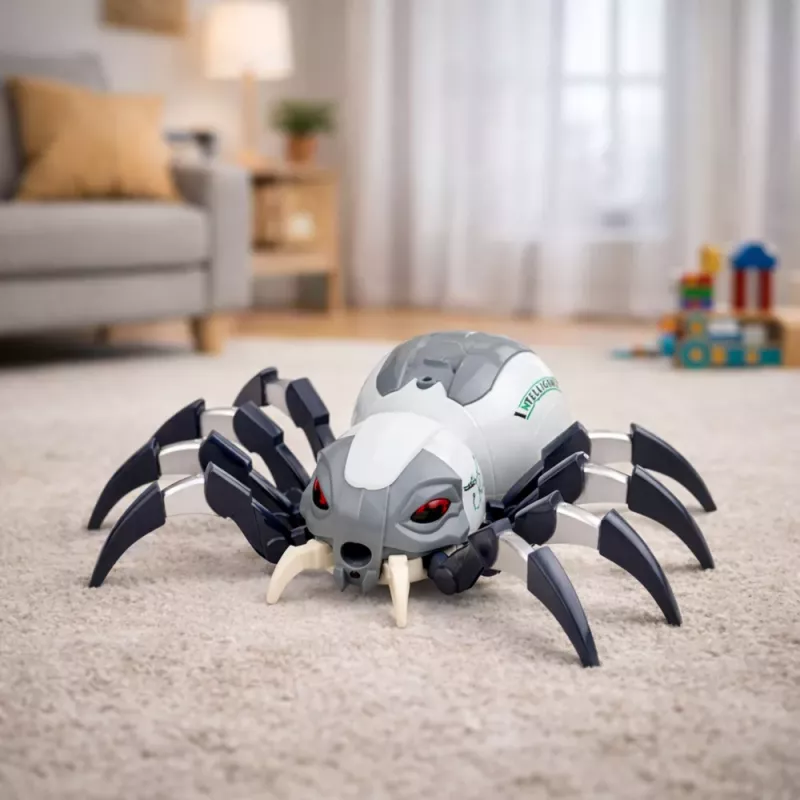 LEAN TOYS RC valdomas voras robotas su dūmų efektu, šviesomis ir garsais