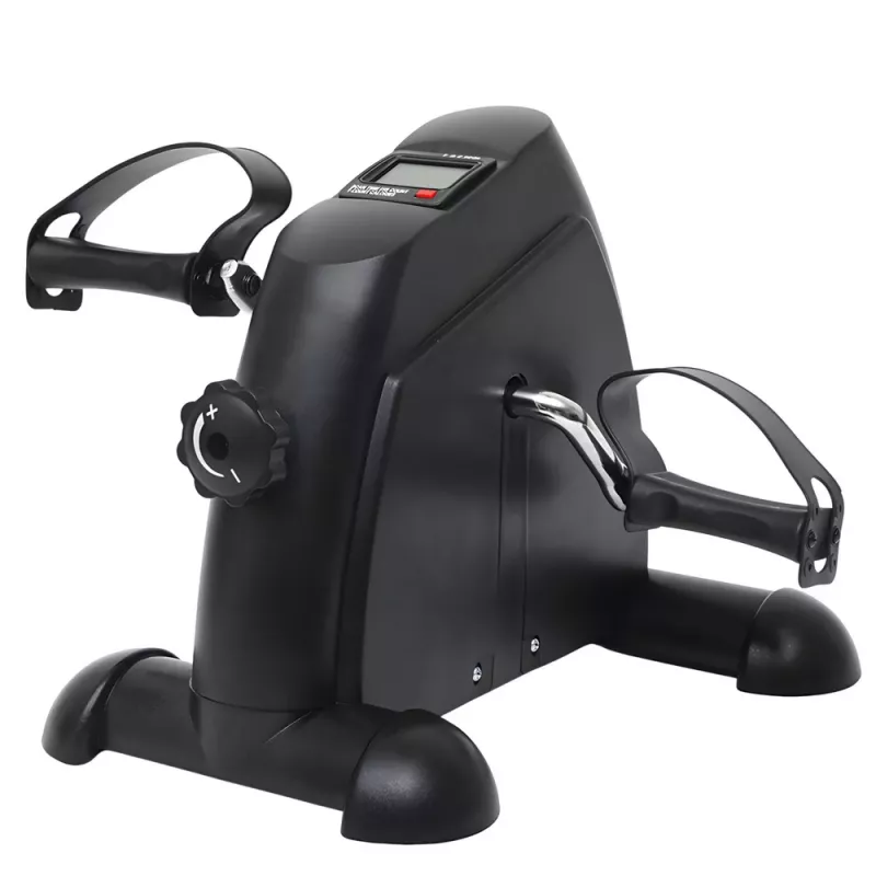 LEAN Mini Dviračio Treniruoklis Rotor Reabilitacija 2 in 1 LCD Ekranas Juodas