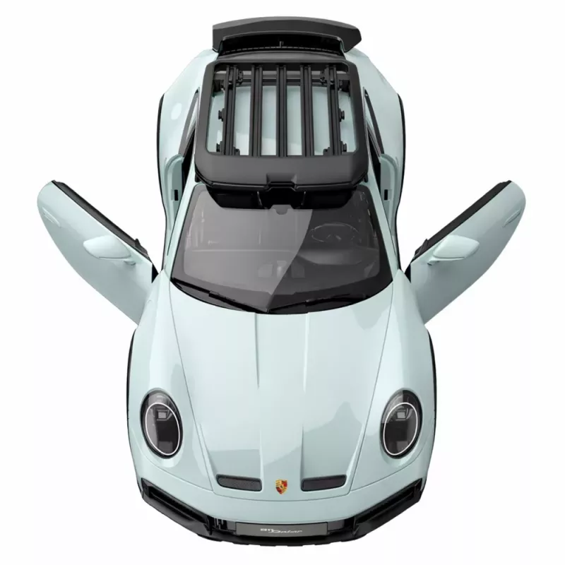 RASTAR Porsche 911 Dakar Standard Version nuotoliniu valdymu automobilis 1:14 geltonas