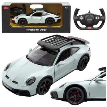 RASTAR Porsche 911 Dakar Standard Version nuotoliniu valdymu automobilis 1:14 geltonas