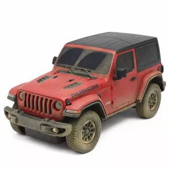 JEEP Wrangler Rubicon-Muddy nuotoliniu valdymu automobilis RC raudonas Rastar 1:24