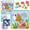 LEAN TOYS Kūrybinis geometrinis mozaikos dėlionės edukacinis žaidimas 35 vnt.