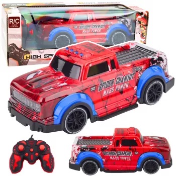 LEAN TOYS RC Off-Road Spider Red Lights – nuotoliniu valdymu valdomas visureigis
