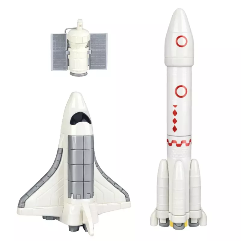LEAN TOYS Space Set Cosmonauts Launch Tower Rocket Shuttle Building Blocks 300 Pieces