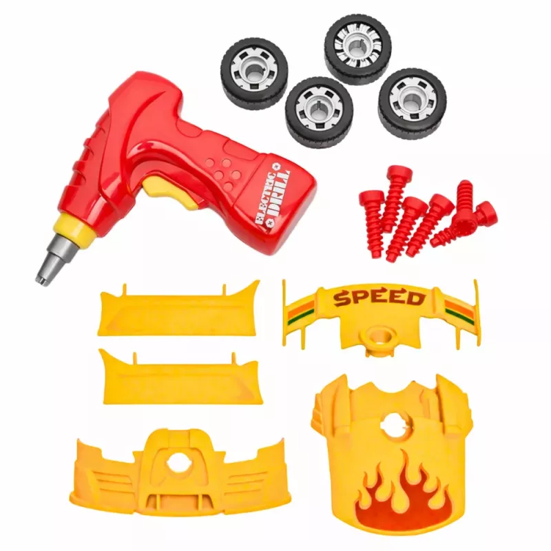 LEAN TOYS Car Tuning Kit Car Screwdriver Lights