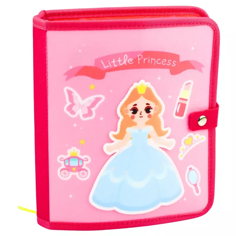 LEAN TOYS 3D Felt Princess Pink Sensory Educational Book