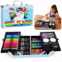 LEAN Art Set for Children Unicorn Blue Suitcase 150 pcs.