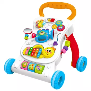 LEAN TOYS Pusher Walker Educational Interactive Musical Panel 3in1 Sounds