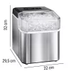 Extralink SmartLife Cube Ice Essential ledų gaminimo aparatas 12kg/24h 2.2L juodas/sidabrinis