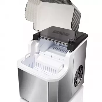 Extralink SmartLife Cube Ice Essential ledų gaminimo aparatas 12kg/24h 2.2L juodas/sidabrinis