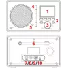 Ferguson Regent i200s Internet Radio su FM/DAB+/Spotify Connect, juoda