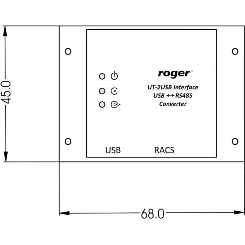 ROGER UT-2 USB sąsaja – programavimo kabelis vartų automatikai