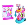 LEAN TOYS Valymo rinkinys ant vežimėlio su dulkių siurbliu