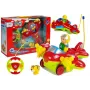 LEAN TOYS Baby R/C Airplane su nuotolinio valdymo vairu Raudona