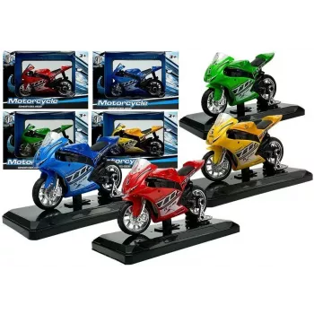 LEAN TOYS Sportinis motociklas su garsais 1:18 4 spalvos