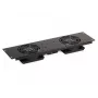 SIGNAL Ventiliatorių Panelis A19-2W 19 inch Rack 2U 2 Ventiliatoriai 160m³/h 230V Juodas
