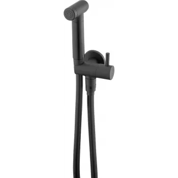 DEANTE Point Bidet rinkinys su kampuota jungtimi - laikikliu, chromuotas, 150 cm žarna