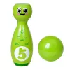LEAN TOYS Boulingas su šypsenėlėmis – lavinamasis žaidimas vaikams, sportiniai įgūdžiai, 10 vnt.