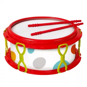 LEAN TOYS muzikos instrumentų rinkinys vaikams – būgnas, barškučiai, tamburinas, kastanjetės