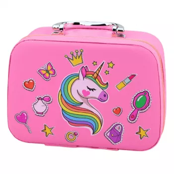 LEAN TOYS Grožio rinkinys Unicorn Kosmetinė Nagų Aksesuarai Kosmetika