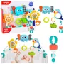 LEAN TOYS Sensorinis lankas su drambliuku lovytei, automobilio kėdutei, vežimėliui, veidrodėliu, barškučiu
