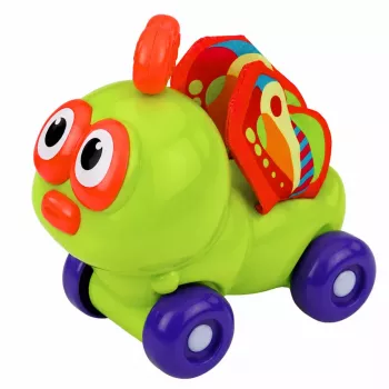 LEAN TOYS Interaktyvus bičių sensorinis automobilis vaikams, žalias