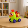 LEAN TOYS Interaktyvus bičių sensorinis automobilis vaikams, žalias
