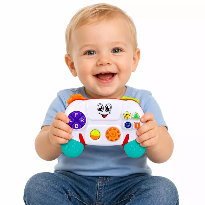 LEAN TOYS Interaktyvus lavinamasis kilimėlis kūdikiams su šviesomis, garsais ir melodijomis