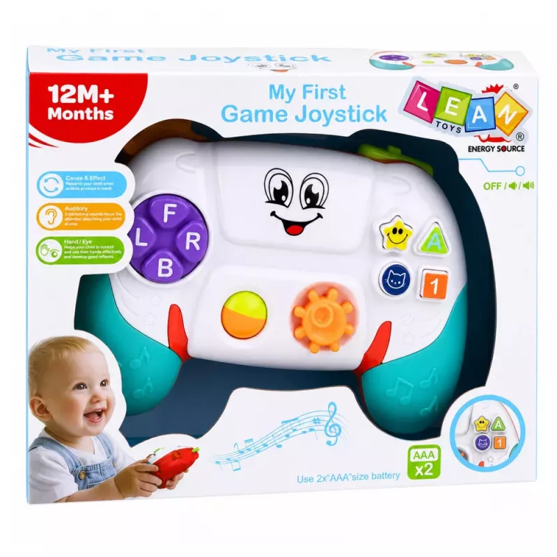 LEAN TOYS Interaktyvus lavinamasis kilimėlis kūdikiams su šviesomis, garsais ir melodijomis