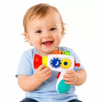 LEAN TOYS Interaktyvi vaikiška džiovyklė su šviesomis, garsais, krumpliaračiais ir kamuoliukais