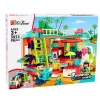 LEAN TOYS Sulankstomas kemperis Statybiniai blokeliai Figūrėlės Garsai Šviesos 98 vnt.
