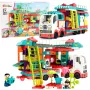 LEAN TOYS Sulankstomas kemperis Statybiniai blokeliai Figūrėlės Garsai Šviesos 98 vnt.