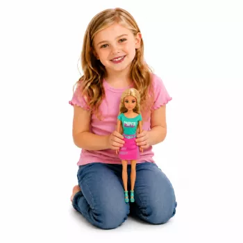 LEAN TOYS Anlily Lėlė su Gyvūnėlio Nešiojimo Krepšiu Katinėliu Pilka Aksesuarų Rinkinys