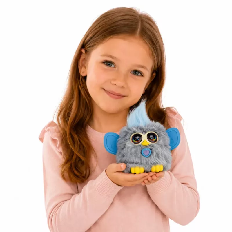 LEAN TOYS Genie Pets Interactive Creature Lights & Sounds Pendant Gray