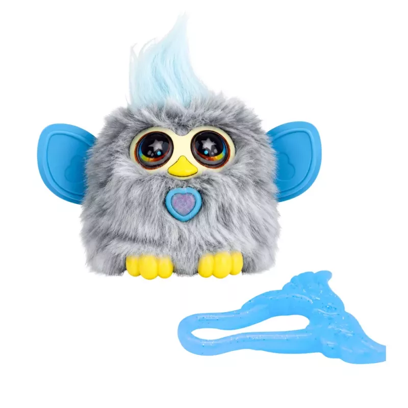 LEAN TOYS Genie Pets Interactive Creature Lights & Sounds Pendant Gray