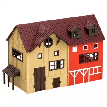 LEAN TOYS Farm Set With Tractor and Barn Animals Figures Accessories 44 pcs.