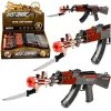 LEAN TOYS AK47 šautuvas su dūmų efektu, šviesomis ir garsais, veikiantis su baterijomis