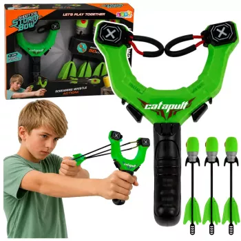 LEAN TOYS Sportinis Arkadinis Timpalo Rinkinys su Švilpiančiomis Putplasčio Strėlėmis 15M
