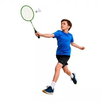 LEAN TOYS Badminton Set Rackets Shuttlecock Cover Green
