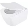 DEANTE Rimless Wall-Hung Toilet White D-Shape