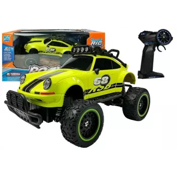LEAN TOYS nuotoliniu valdymu automobilis visureigis R/C Beetle Green 2.4G