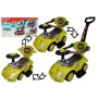 LEAN CARS Toddlers Ride On Push Along with Parent Handle Mega Car 3in1 Yellow